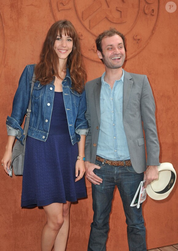 Doria Tillier et Augustin Trapenard au village des Internationaux de France de tennis de Roland Garros à Paris, le 7 juin 2014.