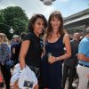 Audrey Pulvar et Doria Tillier au village des Internationaux de France de tennis de Roland Garros à Paris, le 7 juin 2014.