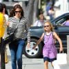 Exclusif - Jennifer Garner et sa fille Violet font du shopping à Santa Monica, le 6 juin 2014.