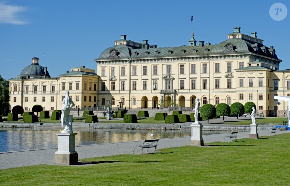 Le palais Drottningholm à Stockholm le 8 juin 2014, jour du baptême de la princesse Leonore de Suède.