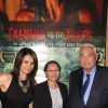 Ilaria Borrelli, l'ambassadeur du Cambodge Nouth Narang et sa femme - Première du film "Talking to the Trees" au Majestic Passy, à Paris le 5 juin 2014.