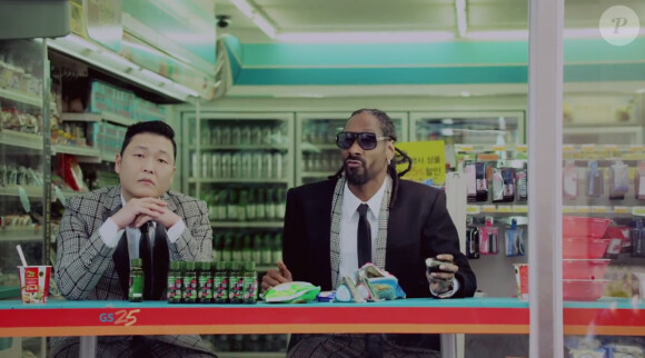 Image extrait du clip "Hangover" de Snoop Dogg et PSY, juin 2014.