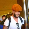 David Beckham arrive à l'aéroport de Miami le 6 juin 2014