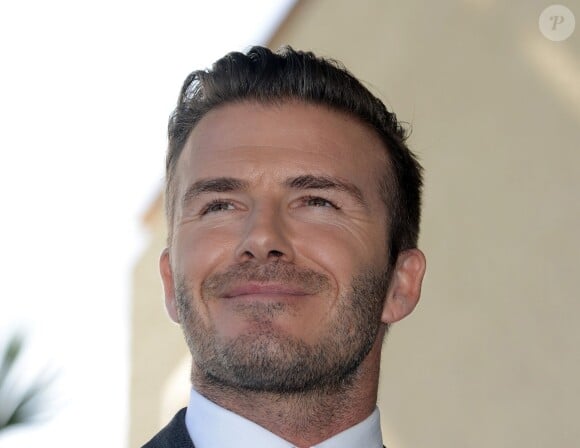 David Beckham lors de l'annonce de l'implantation d'une franchise de football à Miami, le 5 février 2014 à Miami