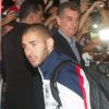 Karim Benzema - Les joueurs de l'équipe de France de football arrivent à l'aéroport de Leite Lopes puis prennent un bus pour se rendre à Ribeirao Preto le 9 juin 2014 