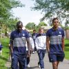 Paul Pogba - Les joueurs de l'équipe de France de football se promènent au parc du Héron - Villeneuve d'Ascq avant leur rencontre en match amical contre la Jamaïque le 8 juin 2014. 