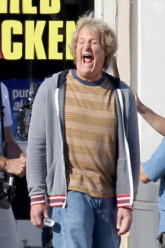 Jeff Daniels grimace sur le tournage de Dumb and Dumber To à Atlanta, le 4 octobre 2013.