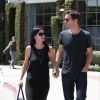 Courteney Cox et son petit ami Johnny McDaid font du shopping chez Marc Jacobs à Beverly Hills, le 10 juin 2014.