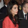 Amal Alamuddin, fiancée de George Clooney, présente à l'Excel Arena pour le Global Summit To End Sexual Violence In Conflict, Londres, le 12 juin 2014.