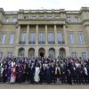 Brad Pitt, Angelina Jolie, William Hague et tous les autres participants, au Global Summit To End Sexual Violence In Conflict à Londres le 13 juin 2014.