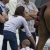 Le prince George de Cambridge et Kate Middleton étaient dimanche 15 juin 2014 au Cirencester Polo Club, près de Londres, pour regarder le prince William et le prince Harry se disputer le Jerudong Trophy