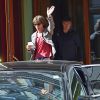 Mick Jagger à la sortie de l'hôtel des Rolling Stones à Vienne, le 16 juin 2014.