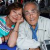 Macha Méril et son compagnon Michel Legrand - Festival du livre de Nice. Le 14 juin 2014
