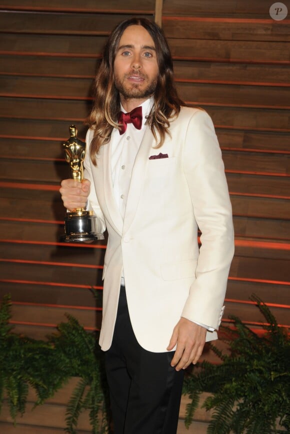 Jared Leto à la soirée Vanity fair après les Oscars 2014 à West Hollywood. Le 2 mars 2014.
