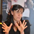 Olivia Candeloro lors de la présentation du nouveau spectacle imaginé avec son mari Philippe Candeloro,  Une nuit magique au pays des jouets  à Narbonne, le 16 juin 2014