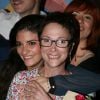 Ariane Carletti (ancienne animatrice du Club Dorothée) et sa fille Eléonore Sarrazin-Carletti - Première de la comédie "Scènes d'été pour jeunes gens en maillots de bain" au théatre du Vingtième à Paris le 18 juin 2014.