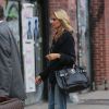 Heidi Klum, de retour à son appartement, à New York. Le 16 juin 2014.