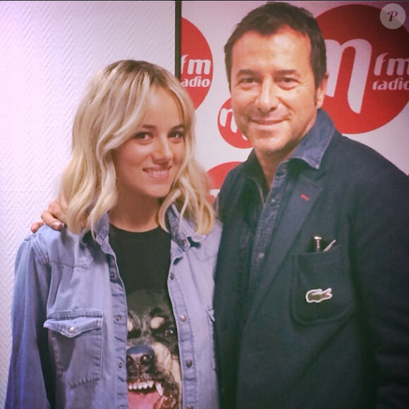 Alizée en plein marathon promotionnel pour son album blonde, le mercredi 18 juin 2014 à Paris.