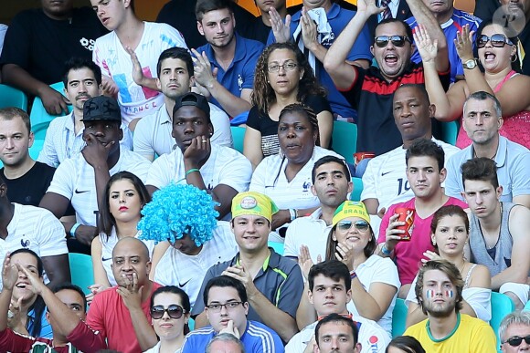 La famille de Paul Pogba lors du match entre la France et la Suisse, le 20 juin 2014 à l'Arena Fonte Nova de Salvador de Bahia