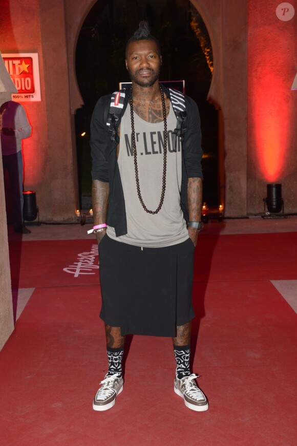 Djibril Cissé lors de l'after-party de la clôture du Marrakech du rire le 14 juin 2014
