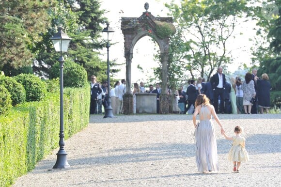 Le mariage d'Eros Ramazzotti et Marica Pellegrinelli à la Villa Sparina à Monterotondo di Gavi, Italie, le 21 juin 2014i