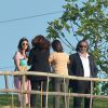 Laura Pausini lors du mariage d'Eros Ramazzotti et Marica Pellegrinelli à la Villa Sparina à Monterotondo di Gavi, le 21 juin 2014