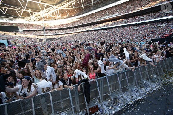 Le stade de Wembley, plein à craquer pour le concert Capital FM Summertime Ball. Londres, le 21 juin 2014.