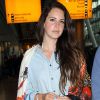 Lana Del Rey arrive à l'aéroport de Heathrow à Londres, le 12 juin 2014 