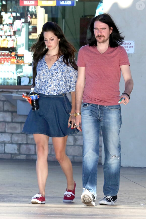 Lana Del Rey et Barrie-James O'Neill à Los Angeles, le 9 août 2013.