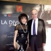 Exclusif - Lady Linda Wong Davies et Frédéric Mitterrand - Présentation de la version remasterisée du film "La Divine" à la Cinémathèque française à Paris, le 24 juin 2014.