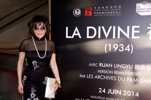 Exclusif - Lady Linda Wong Davies - Présentation de la version remasterisée du film "La Divine" à la Cinémathèque française à Paris, le 24 juin 2014.