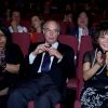Exclusif - Frédéric Mitterrand et Lady Linda Wong Davies - Présentation de la version remasterisée du film "La Divine" à la Cinémathèque française à Paris, le 24 juin 2014.