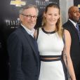  Steven Spielberg et sa fille Destry Allyn lors de l'avant-premi&egrave;re &agrave; New York de Transformers - l'Age de l'extinction, le 25 juin 2014 