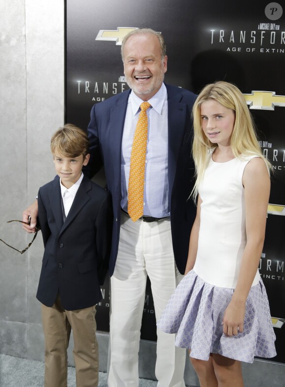 Kelsey Grammer et ses enfants Mason et Jude lors de l'avant-première à New York de Transformers - l'Age de l'extinction, le 25 juin 2014