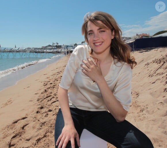 Rencontre avec Adèle Haenel pour la projection du premier film de Thomas Cailley "Les Combattants" lors du 67e festival international du film de Cannes, le 17 mai 2014.
