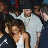 Chris Brown quitte le Hooray Henry's à Los Angeles. Le 21 juin 2014.