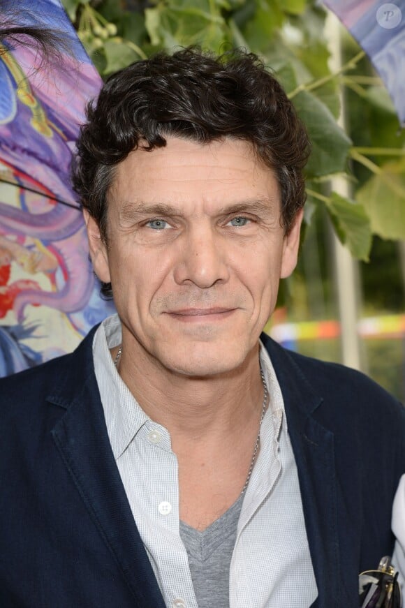 Marc Lavoine participe à l'ouverture de la fête des Tuileries 2014 à Paris, le 27 juin 2014.