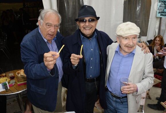 Michel Chevalet, Jean-Pierre Kalfon et Popeck participent à l'ouverture de la fête des Tuileries 2014 à Paris, le 27 juin 2014.