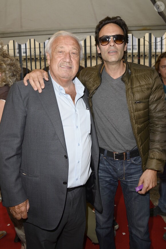 Marcel Campion et Anthony Delon participent à l'ouverture de la fête des Tuileries 2014 à Paris, le 27 juin 2014.