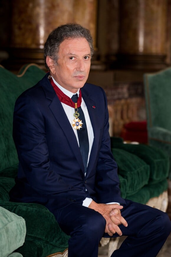 Exclusif - Michel Drucker élevé au rang de commandeur de l'Ordre de la Couronne lors d'une cérémonie qui a eu lieu au palais d'Egmont à Bruxelles le 27 juin 2014.