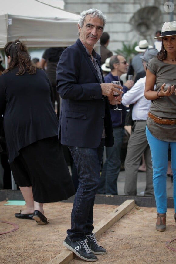 Raymond Domenech, au 2e Trophée de la Pétanque Gastronomique à Paris, le 27 juin 2014.