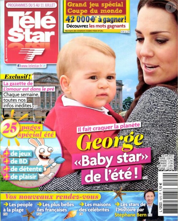 Magazine Télé Star du 5 au 11 juillet 2014.