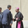 Le roi Felipe VI et son épouse Letizia ont été accueillis au Vatican par Mgr George Gänswein le 30 juin 2014