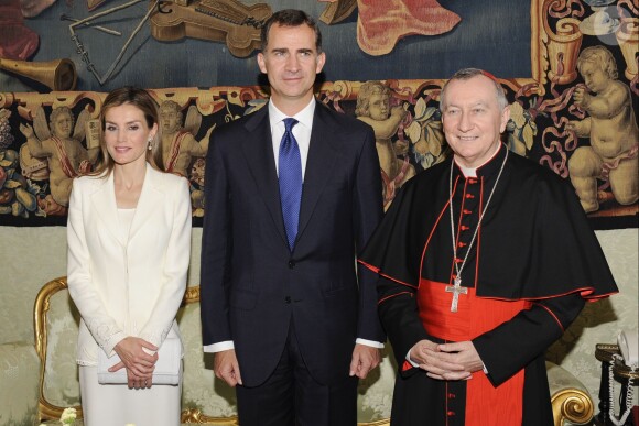 La reine Letizia et le roi Felipe VI étaient les invités du pape François au Vatican, le 30 juin 2014