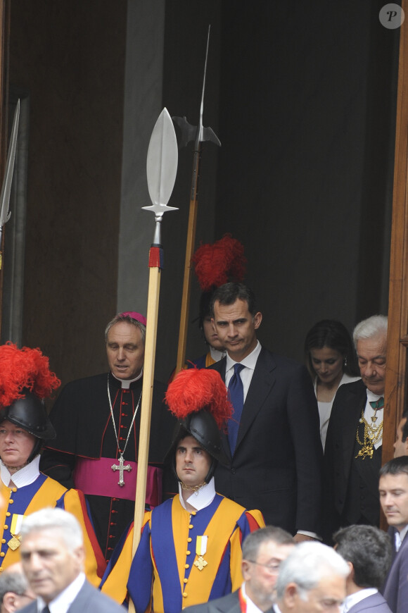 La reine Letizia et le roi Felipe VI étaient les invités du pape François au Vatican, le 30 juin 2014