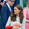 Kate Middleton et son époux le prince William ont assisté le 2 juillet 2014 à la défaite d'Andy Murray en quart de finale de Wimbledon