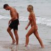 Steven Gerrard, capitaine de l'Angleterre et de Liverpool, profitait de vacances bien méritées en compagnie de son épouse Alex Curran à Ibiza, le 2 juillet 2014