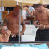 Steven Gerrard, capitaine de l'Angleterre et de Liverpool, profitait de vacances bien méritées en compagnie de son épouse Alex Curran à Ibiza, le 2 juillet 2014