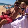 Steven Gerrard et ses filles en vacances à Ibiza, photo publiée sur son compte Instagram, le 27 juin 2014