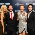 Rihanna, Peter Berg, Brooklyn Decker et Taylor Kitsch présentent le film "Battleship" à Londres, le 28 mars 2012.